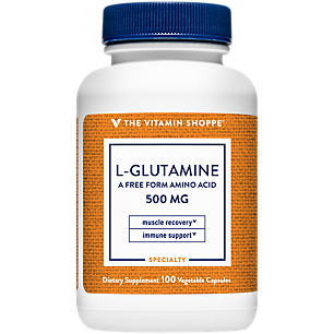 L-Glutamine - Free Form Amino Acid for Muscle & Immune Support - 500 MG (100 Capsules)