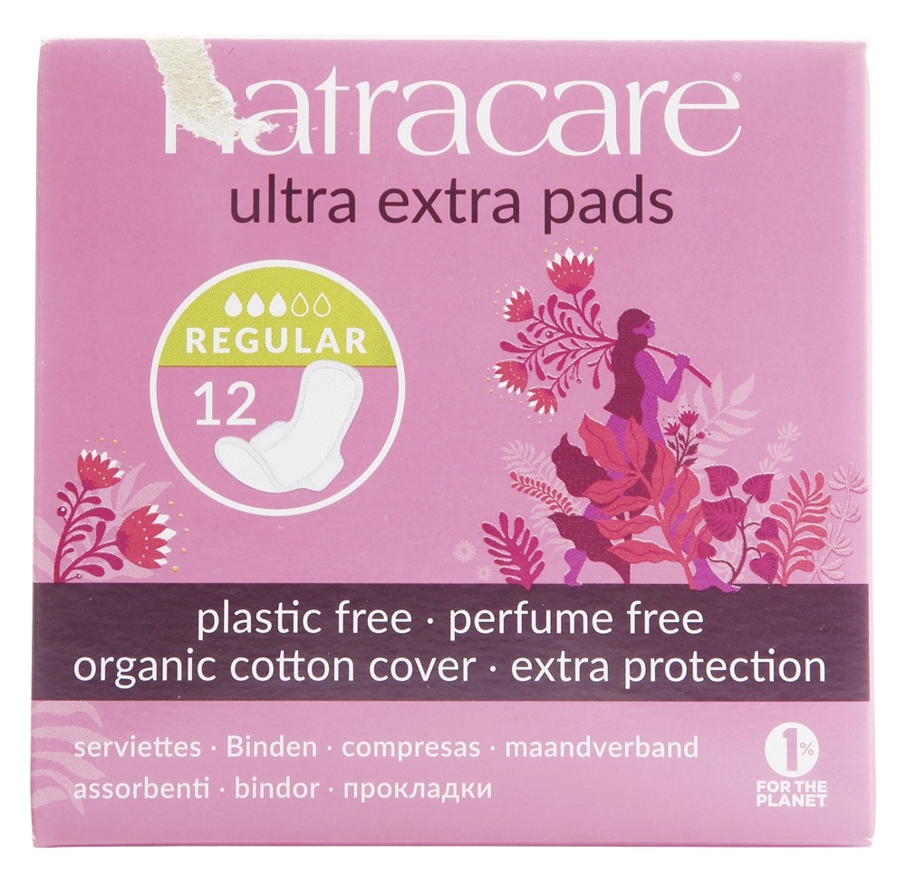 Natracare - Cotton Cover Ultra Extra Pads Normal - 12 Pad(s)