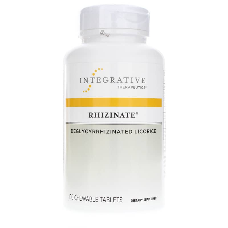 Integrative Therapeutics Rhizinate Deglycyrrhizinated Licorice 100 Chewable Tablets