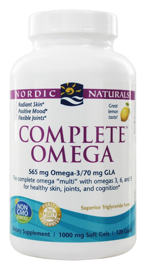 Nordic Naturals - Complete Omega Lemon 1000 mg. - 120 Softgels (formerly Omega-3.6.9)