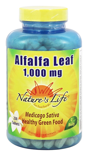 Nature's Life - Alfalfa Leaf 1000 mg. - 250 Tablets