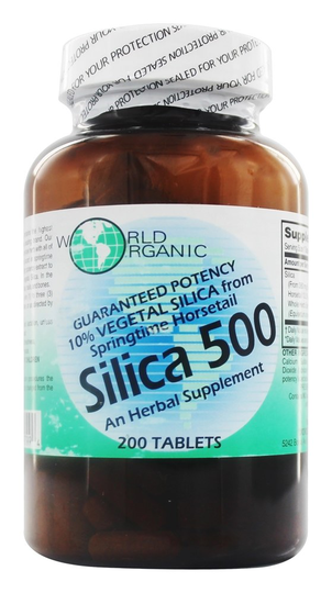 World Organic - Silica 500 - 200 Tablets