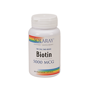Biotin - Hair, Skin, Nails - 5,000 MCG (60 Capsules)