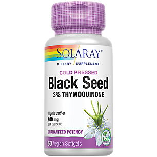 Cold Pressed Black Seed with 3% Thymoquinone - 500 MG (60 Softgels)