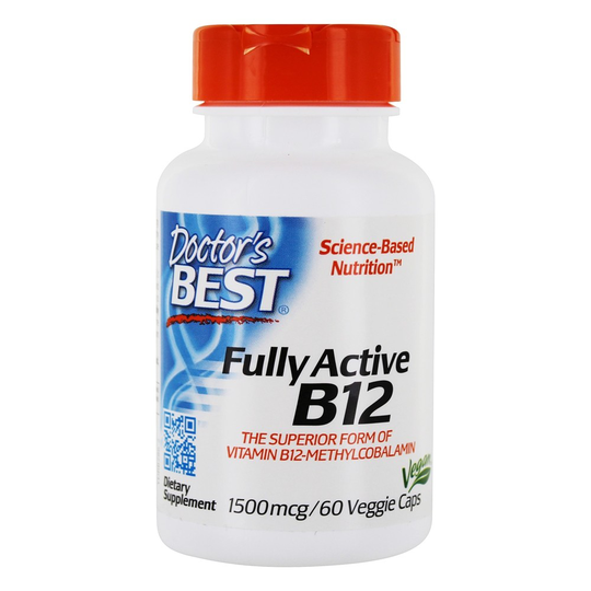 Doctor's Best - Fully Active B12 1500 mcg. - 60 Vegetable Capsule(s)