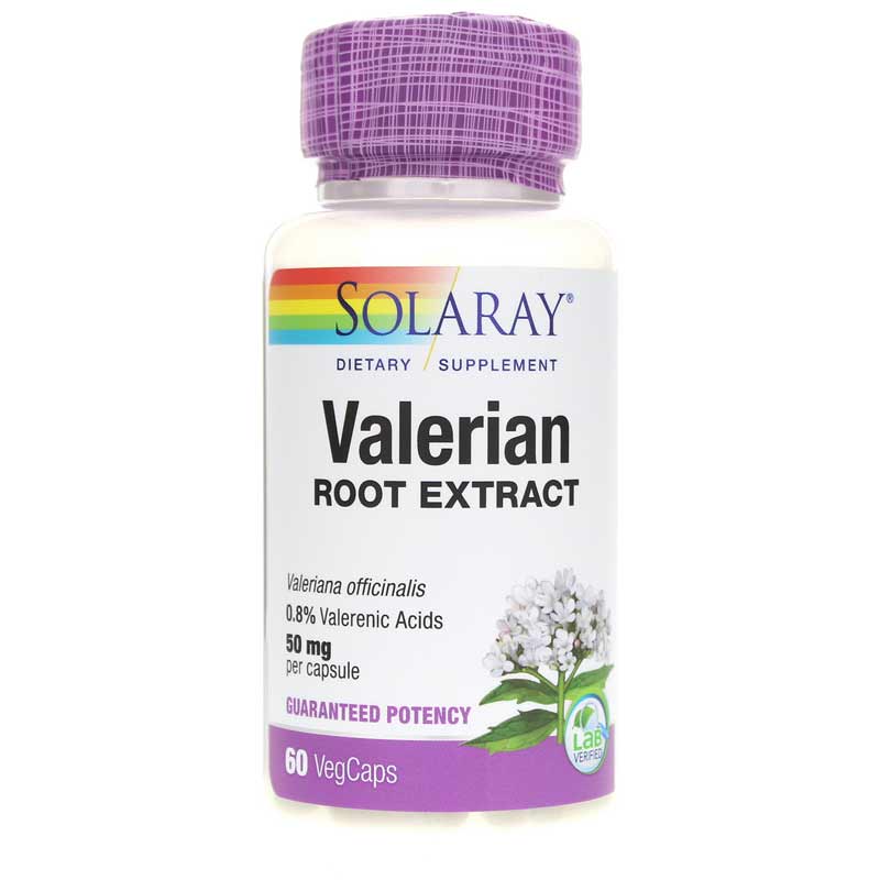 Solaray Valerian Root Extract 50 Mg 60 Veg Capsules