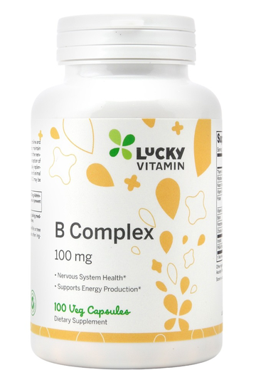 LuckyVitamin - B Complex 100 mg. - 100 Veg Capsules