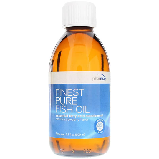 Pharmax Finest Pure Fish Oil Liquid Strawberry 6.8 Oz