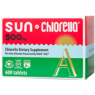 Chlorella Pulverized by DYNO-Mill - Nature's Perfect Superfood - 500 MG (600 Tablets)