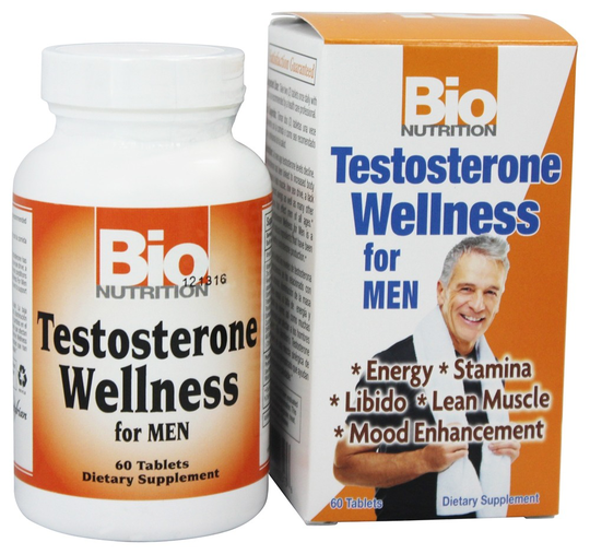 Bio Nutrition - Testosterone Wellness for Men - 60 Tablets