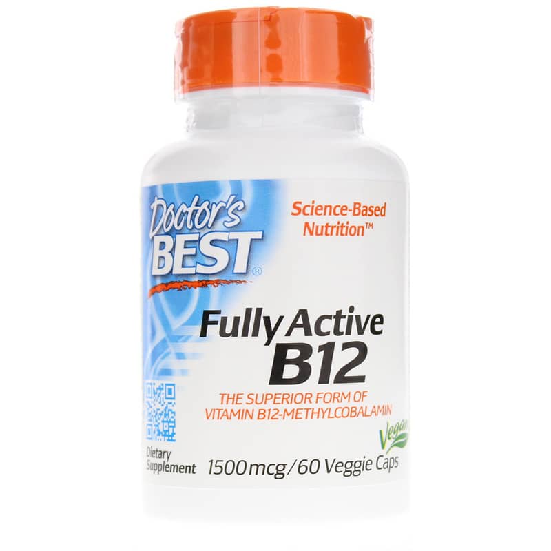 Doctors Best Fully Active B12 1500 Mcg 60 Veg Capsules