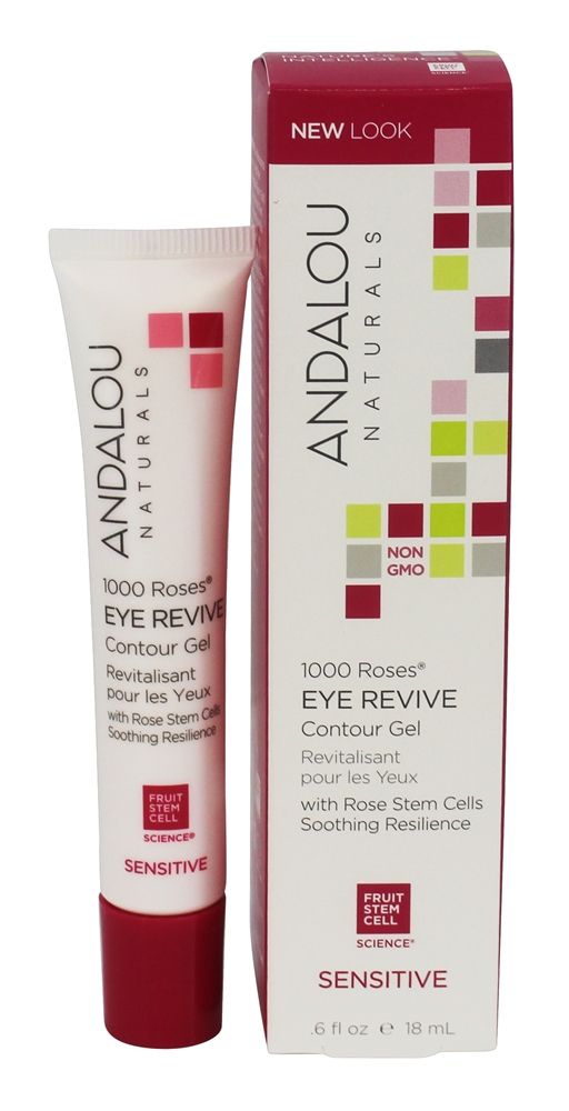 Andalou Naturals - 1000 Roses Eye Revive Contour Gel with Rose Stem Cells - 0.6 oz.