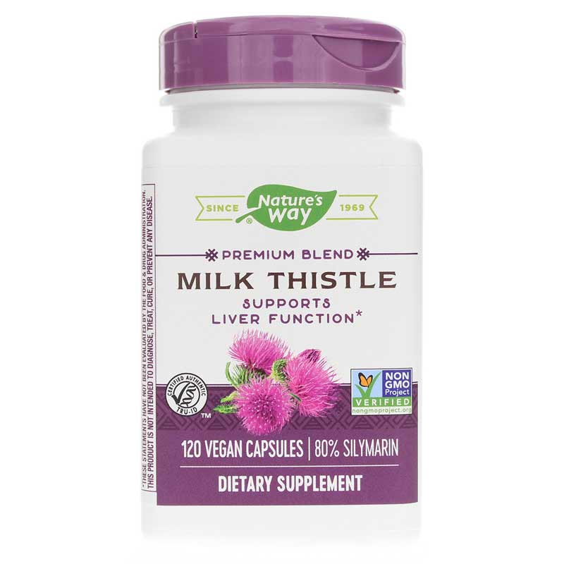 Natures Way Milk Thistle Standardized 120 Veg Capsules