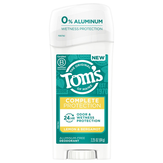 Tom's of Maine - Complete Protection Aluminum-Free Deodorant Lemon & Bergamot - 2.25 oz.