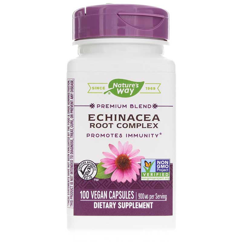 Natures Way Echinacea Root Complex 100 Veg Capsules