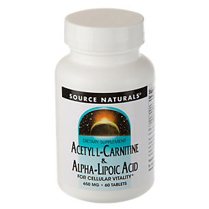 Acetyl L-Carnitine & Alpha-Lipoic Acid - 650 MG (60 Tablets)