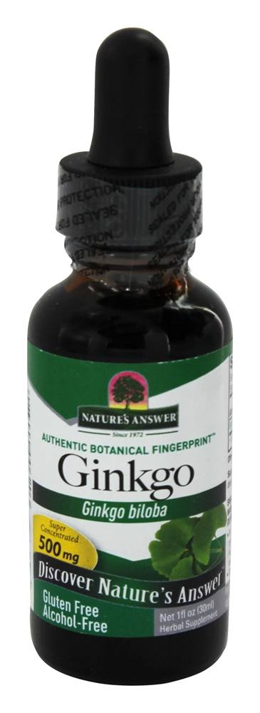 Nature's Answer - Ginkgo Biloba Alcohol Free - 1 fl. oz.
