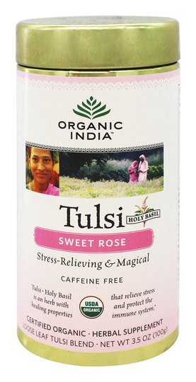 Organic India - Tulsi Loose Leaf Tea Sweet Rose - 3.5 oz.