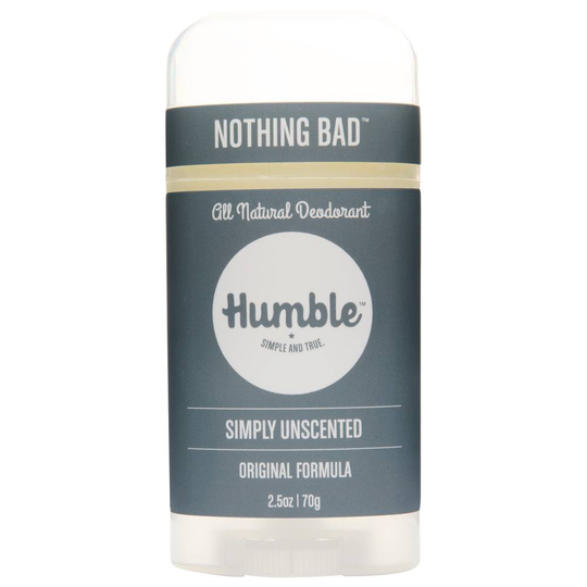 Humble Brands - All Natural Deodorant Stick Simply Unscented - 2.5 oz.