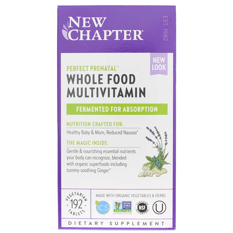 New Chapter Perfect Prenatal Multivitamin 192 Veg Tablets