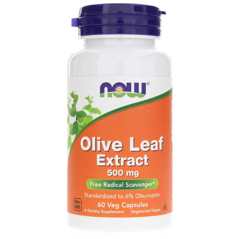 NOW Foods Olive Leaf Extract 500 Mg 60 Veg Capsules