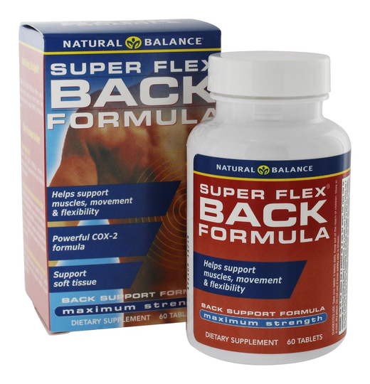 Natural Balance - Back Formula Super Flex Maximum Strength - 60 Tablets