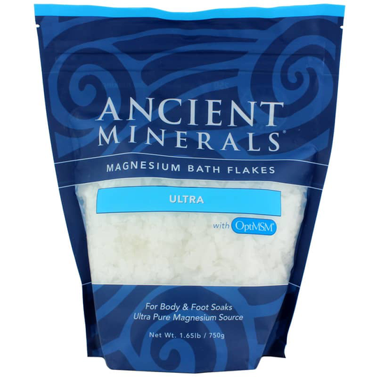 Enviromedica Ancient Minerals Magnesium Bath Flakes Ultra w/MSM 1.65 Lbs
