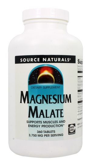 Source Naturals - Magnesium Malate 1250 mg. - 360 Tablets