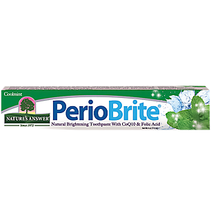 PerioBrite - Natural Brightening Toothpaste with CoQ-10 & Folic Acid (4 Ounces)