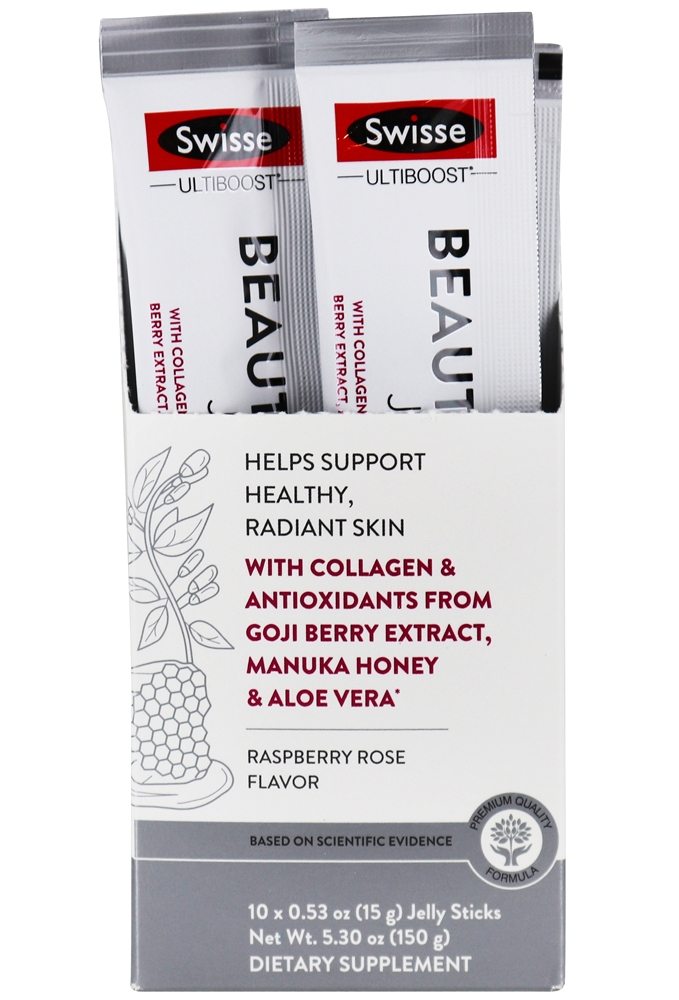 Swisse - Ultiboost Beauty Boost Jelly Sticks Raspberry Rose - 10 Stick(s)