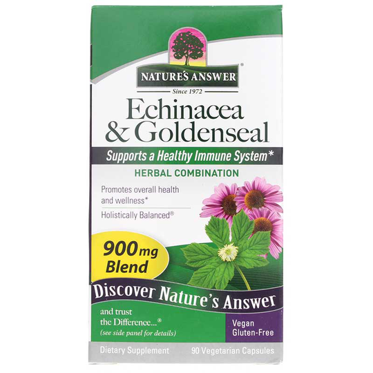 Natures Answer Echinacea & Goldenseal 900 Mg 90 Veg Capsules