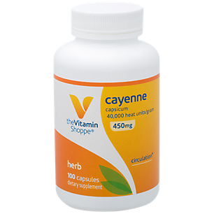 Cayenne (Capsicum) - 40,000 Heat Units / Gram - 450 MG (100 Capsules)