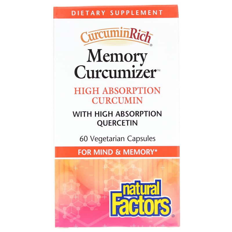 Natural Factors CurcuminRich Memory Curcumizer 60 Veg Capsules