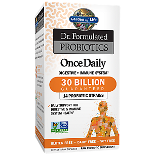 Dr. Formulated Once Daily Probiotics - 30 Billion CFUs (30 Vegetarian Capsules)