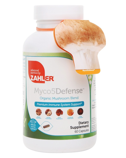 Zahler - Myco5Defense Immune Support Organic Mushroom Blend - 60 Capsules