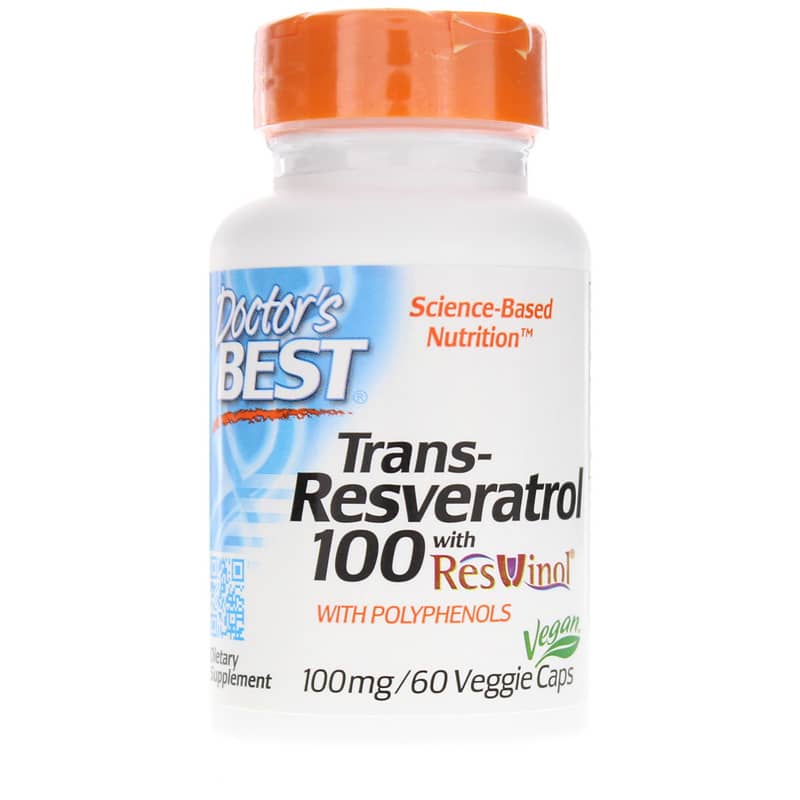 Doctors Best Trans-Resveratrol 100 Mg 60 Veg Capsules