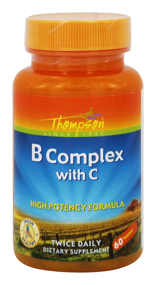 Thompson - Vitamin B Complex with Vitamin C - 60 Tablets