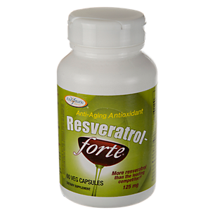 Resveratrol Forte - Healthy Aging Antioxidant - 125 MG (60 Vegetarian Capsules)