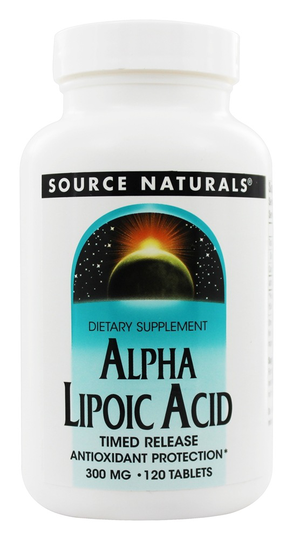 Source Naturals - Alpha Lipoic Acid Timed Release 300 mg. - 120 Tablets