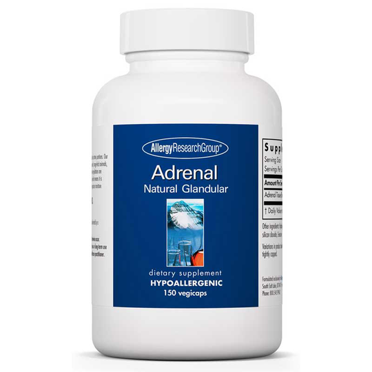 Allergy Research Group Adrenal Natural Glandular 150 Veg Capsules