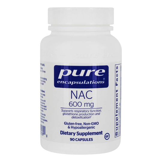 Pure Encapsulations - NAC Free Form N-Acetyl-L-Cysteine 600 mg. - 90 Capsules