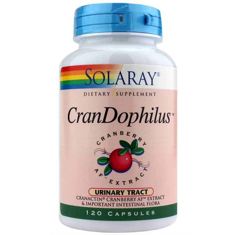 Solaray CranDophilus Cranberry Exract/Probiotic Blend 120 Capsules