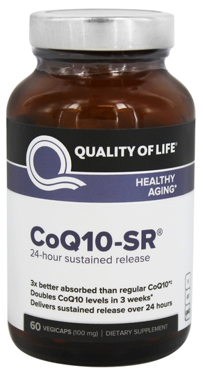 Quality Of Life Labs - CoQ10-SR Healthy Aging - 60 Vegetarian Capsules