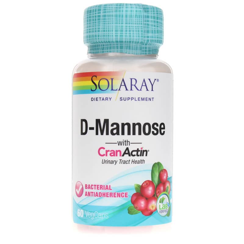 Solaray D-Mannose with CranActin 60 Veg Capsules