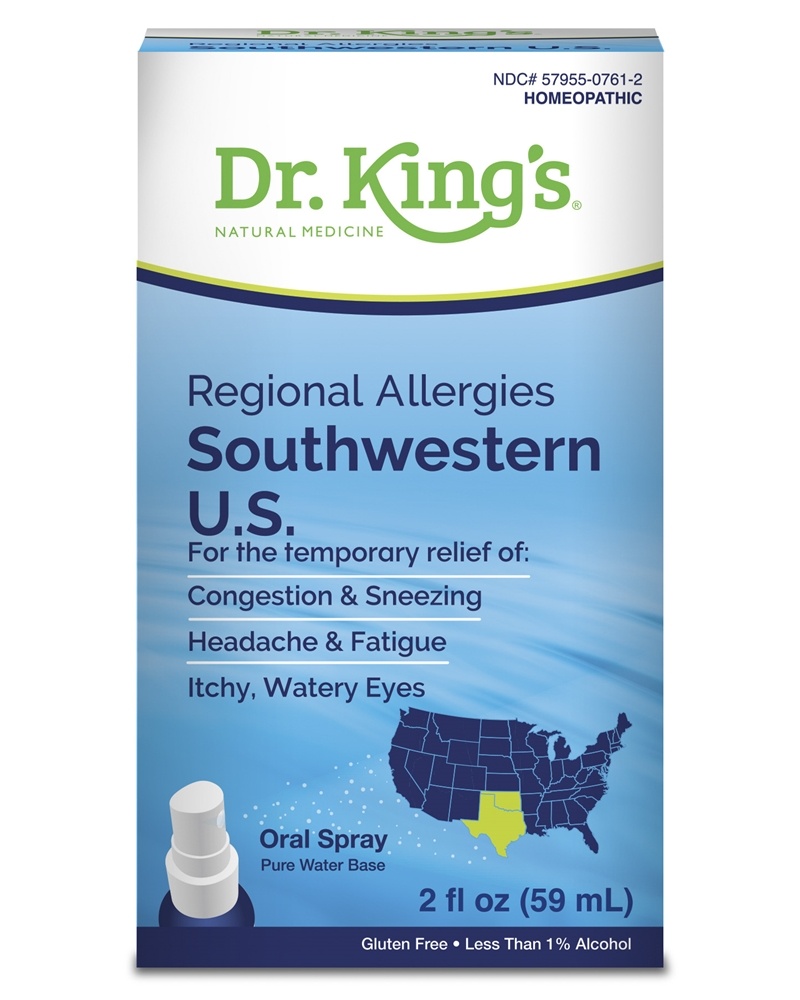 King Bio - Regional Allergies Southwestern U.S. Oral Spray Homeopathic Natural Medicine - 2 fl. oz.
