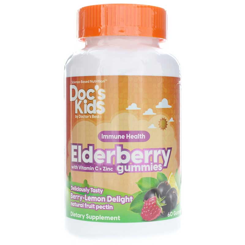 Doctors Best Elderberry Gummies for Kids 60 Gummies