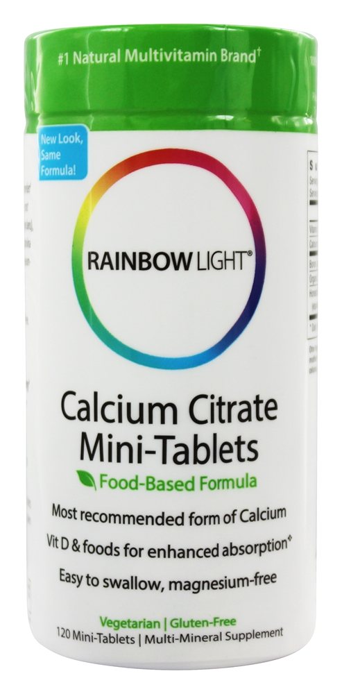 Rainbow Light - Calcium Citrate Food-Based Formula - 120 Mini-Tab(s)