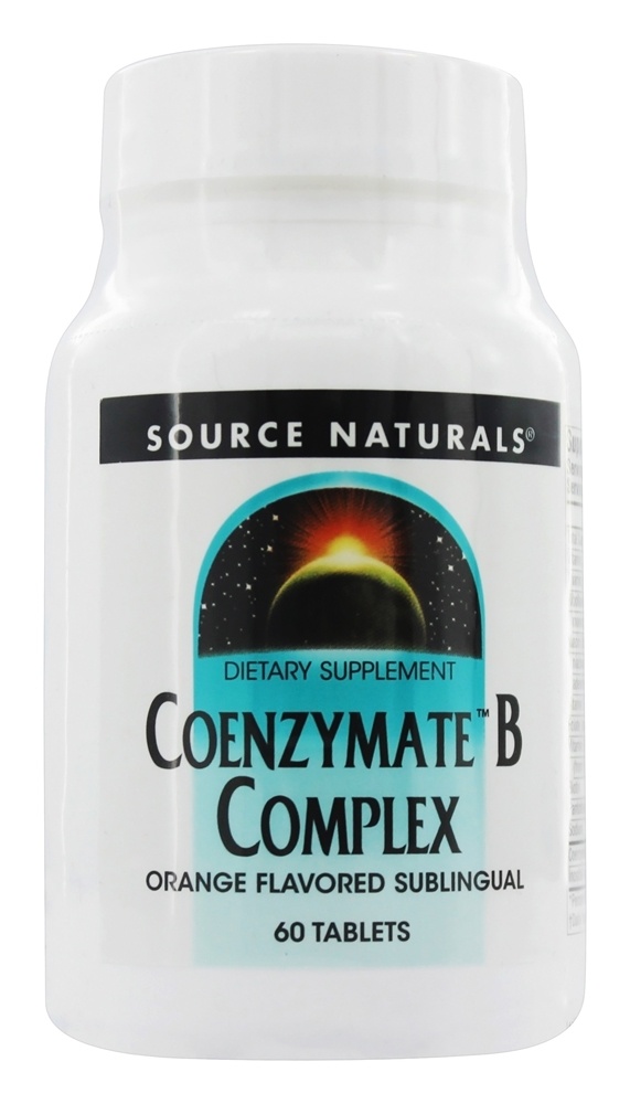 Source Naturals - Coenzymate B Complex Sublingual Orange Flavor - 60 Tablets