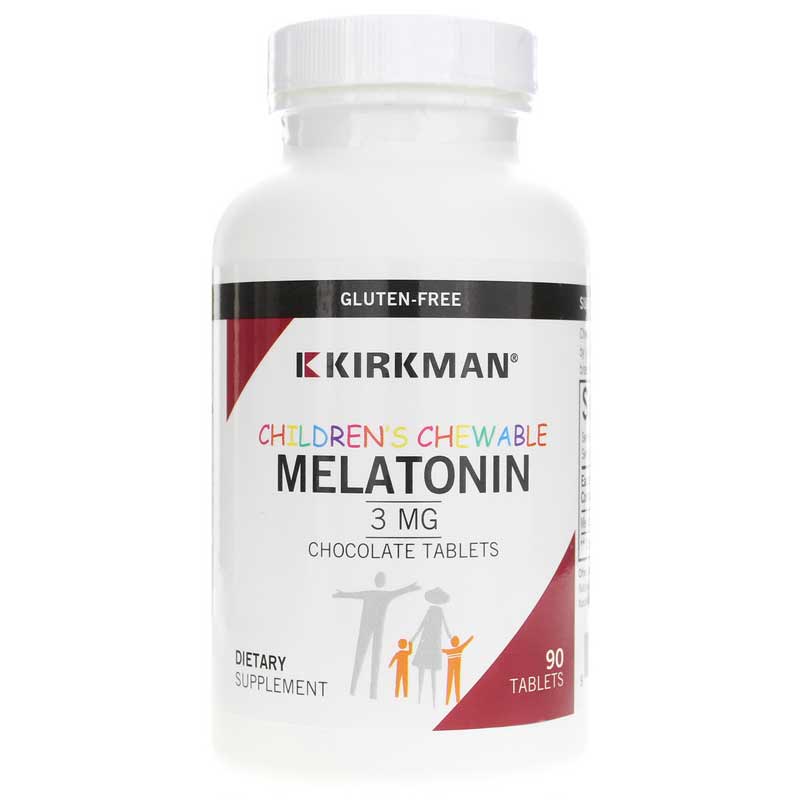 Kirkman Children's Chewable Melatonin 3mg Chocolate 90 Tablets