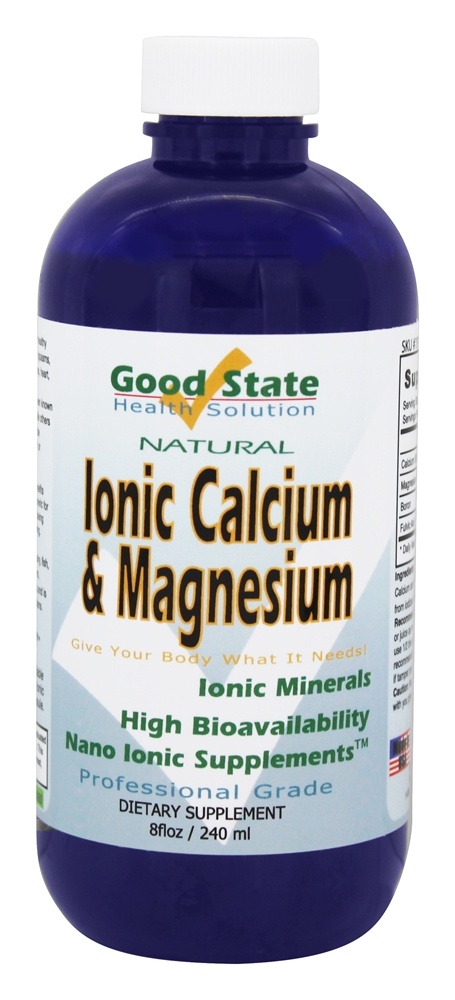 Good State - Liquid Ionic Calcium & Magnesium - 8 fl. oz.